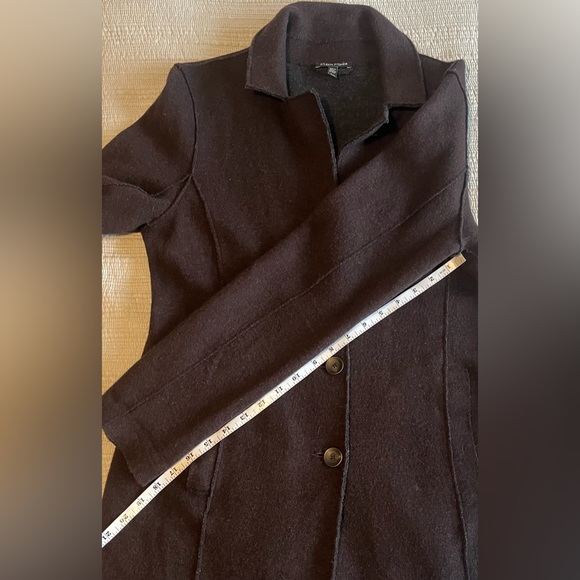 Eileen Fisher Brown Merino Wool Light Jacket Size Medium - Picture 5 of 10